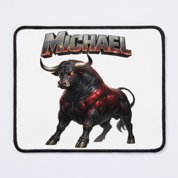 Item preview, Michael Year of the Ox Eastern Zodiac Bull Power Strength Design designed and sold by AlexLineArt.