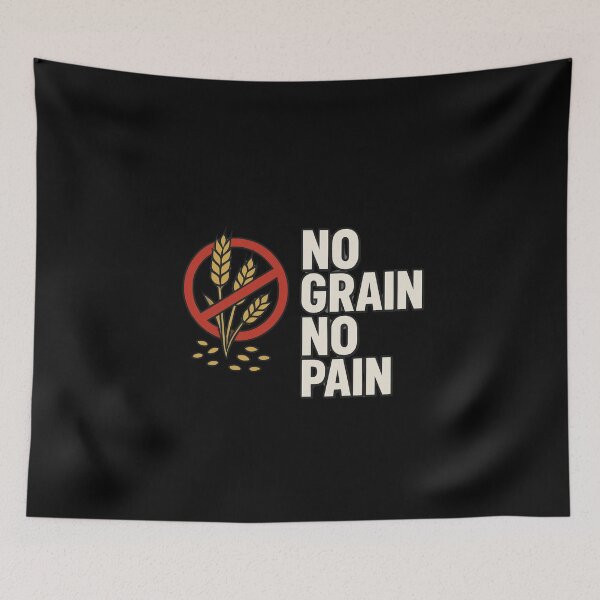 Item preview,  No Grain No Pain – Funny Gluten Free Celiac Diet Design designed and sold by w66aboo.