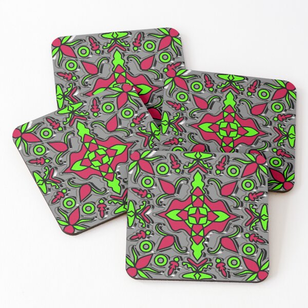 Item preview, "Kaleidoscopic Emblem with Fiery Core and Geometric Corners" designed and sold by nighttime1990.