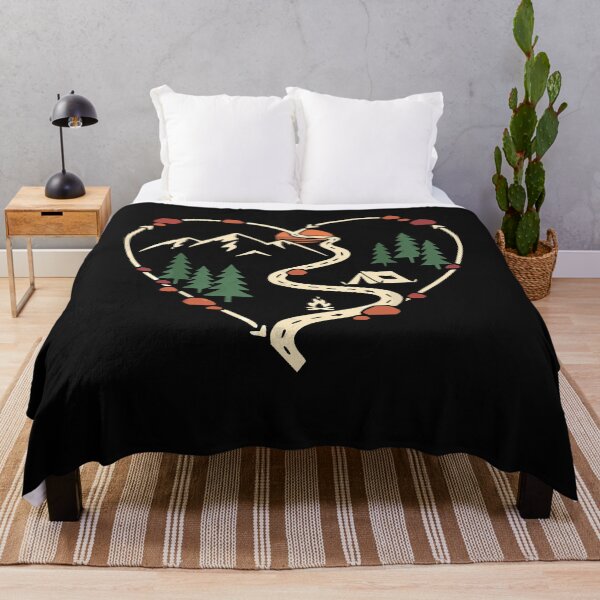 Item preview, Camping Heart Mountain Hiking Love Valentines Day Adventure designed and sold by clothesy7.