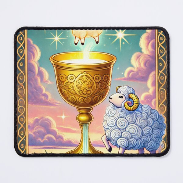 Item preview, Sheepism – Ace of Cups Tarot Card designed and sold by Thpoar.