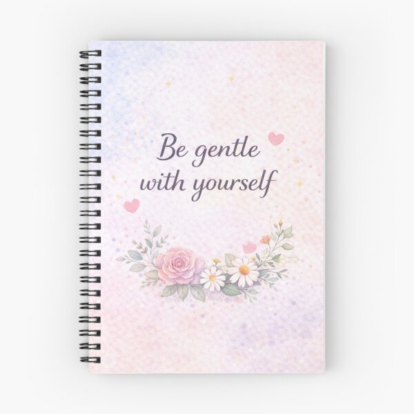 Item preview, Be Gentle With Yourself – Floral Self Love Quote designed and sold by PunchDrop.