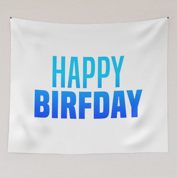 Item preview, Happy Birfday, Blue Funny Slang Birthday  designed and sold by Memes N Lore .