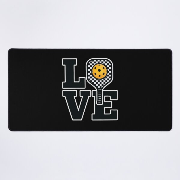 Item preview, Love Pickleball – Checkered Paddle and Ball Graphic Design designed and sold by w66aboo.