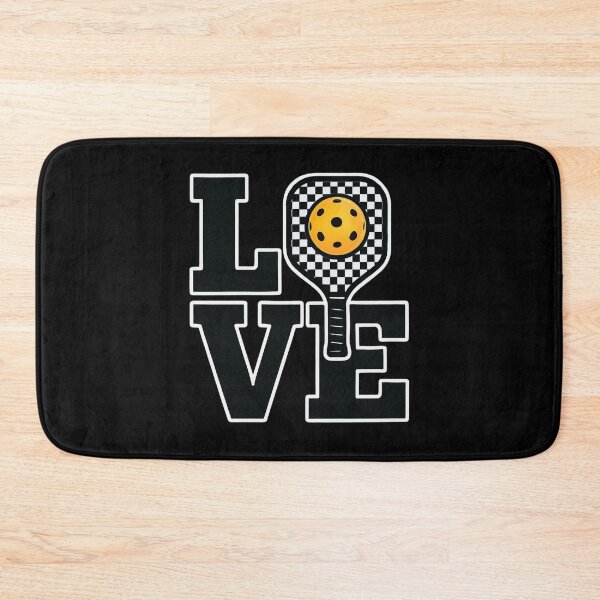 Item preview, Love Pickleball – Checkered Paddle and Ball Graphic Design designed and sold by w66aboo.