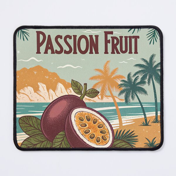 Item preview, Passion Fruit Vintage Tropical  | Retro Exotic Island Art designed and sold by VividOrganica.