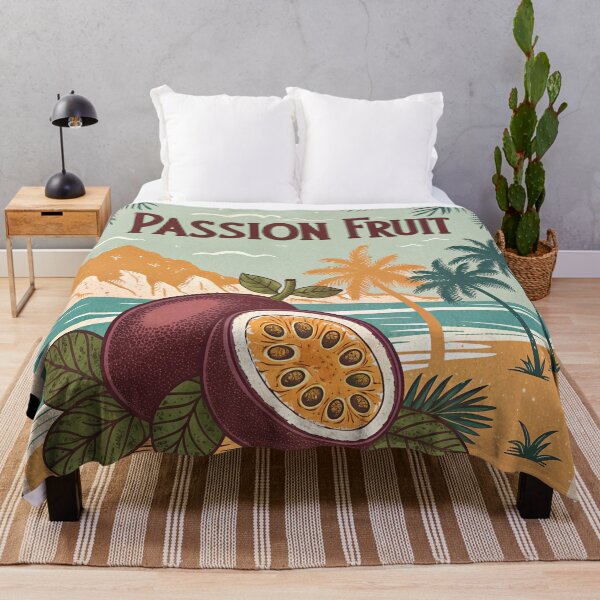 Item preview, Passion Fruit Vintage Tropical | Retro Exotic Island Art designed and sold by VividOrganica.