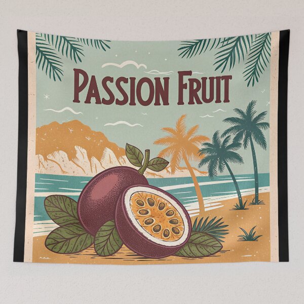 Item preview, Passion Fruit Vintage Tropical  | Retro Exotic Island Art designed and sold by VividOrganica.