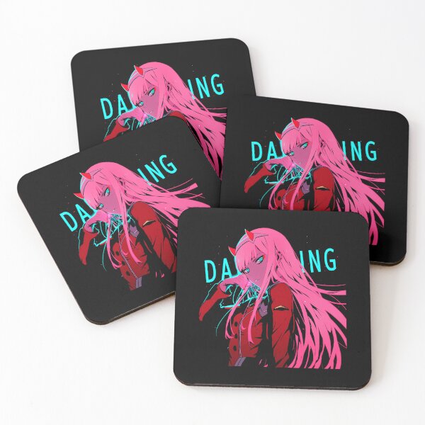 Item preview, Zero Two – Pink and Cyan Neon Glow Darling  designed and sold by cathnbeltrane.