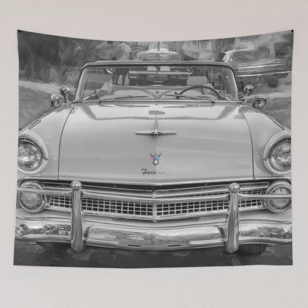 Item preview,  1955 White Blue Ford Fairlane Skyliner X113 designed and sold by RichFrancoCars.
