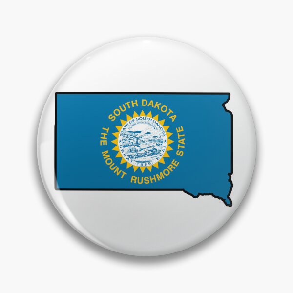 Item preview, Mapa de la bandera estatal de DAKOTA DEL SUR designed and sold by HFYD.