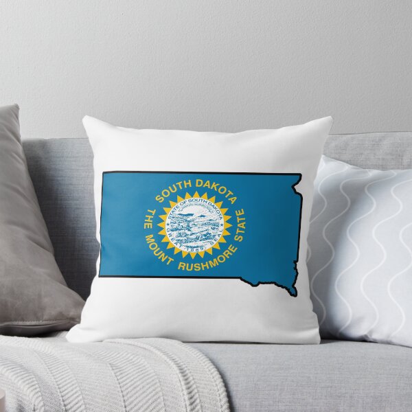 Item preview, State Flag Map of SOUTH DAKOTA designed and sold by HFYD.