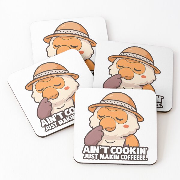 Item preview, Ain't Cookin' Just Making Coffee designed and sold by Koko The Proboscis Monkey.