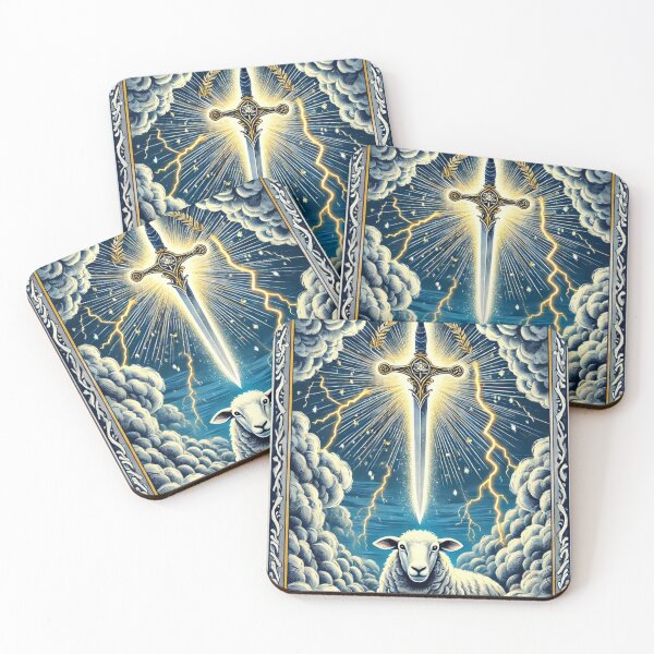 Item preview, Sheepism – Ace of Swords Tarot Card designed and sold by Thpoar.