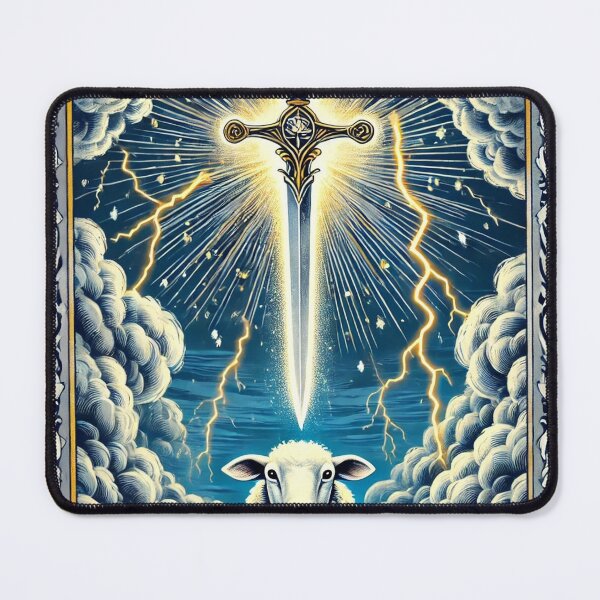 Item preview, Sheepism – Ace of Swords Tarot Card designed and sold by Thpoar.