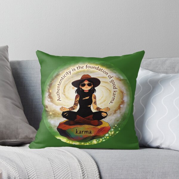 Item preview, Authenticity is the Foundation of Good Karma - Zen Tattoo Girl Art designed and sold by Hen-C-Art.