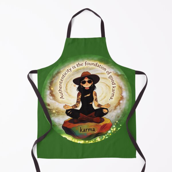 Item preview, Authenticity is the Foundation of Good Karma - Zen Tattoo Girl Art designed and sold by Hen-C-Art.