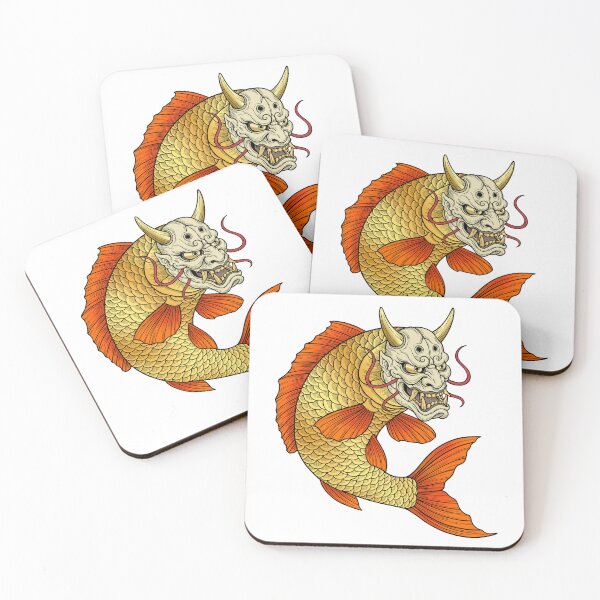 Item preview, The carp in the Oni mask designed and sold by krabbaraban.