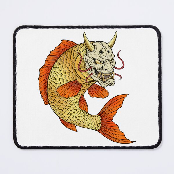 Item preview, The carp in the Oni mask designed and sold by krabbaraban.