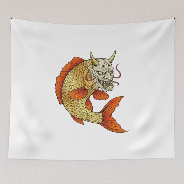 Item preview, The carp in the Oni mask designed and sold by krabbaraban.