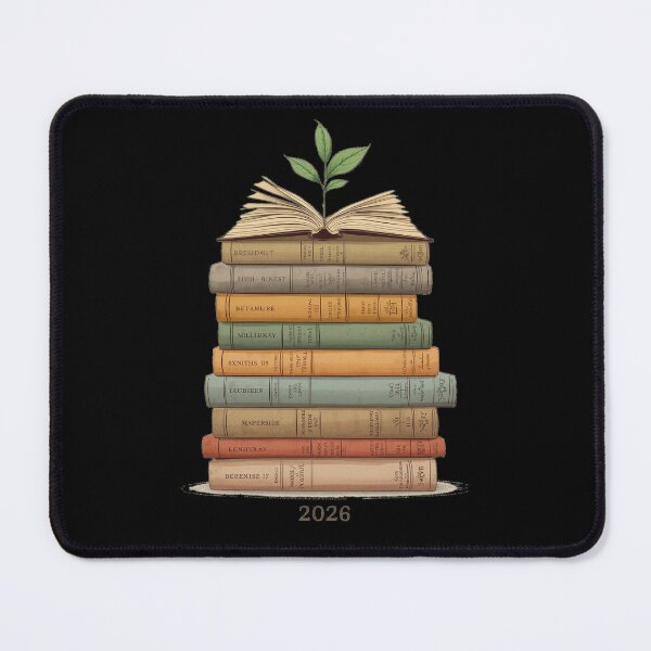 Item preview, 2026 Reading List Tracker - Bookish New Year Goal - Minimalist Library Art designed and sold by YvkafromPoland.