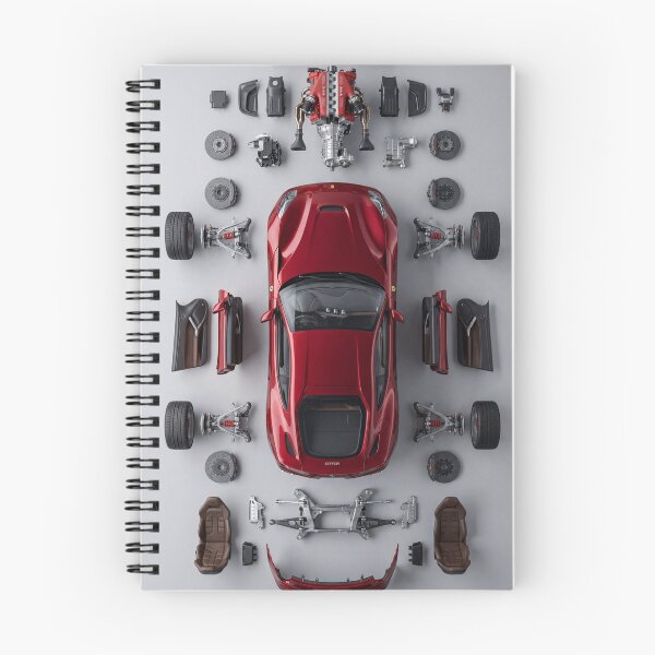 Item preview, Ferrari F12 Berlinetta Exploded View designed and sold by TheWorkshopAuto.