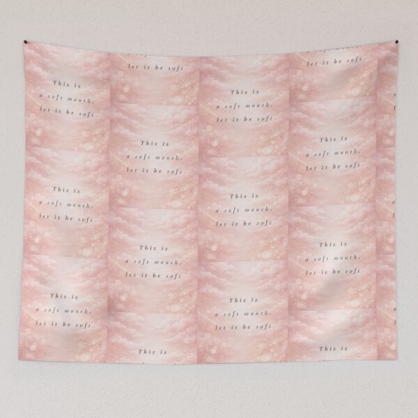 Item preview, This Is a Soft Month, Let It Be Soft – Gentle December Reflection Quote Art designed and sold by BlessedStudio31.
