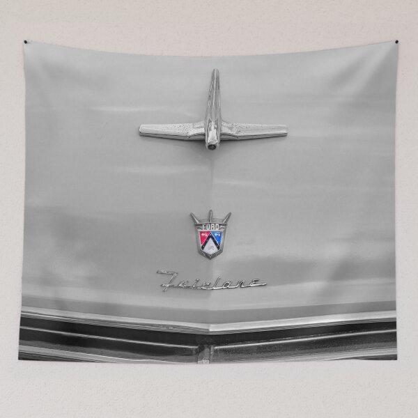 Item preview,  1955 White Blue Ford Fairlane Skyliner X115 designed and sold by RichFrancoCars.