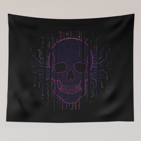 Item preview, Pixel Skull with “Born in the Grid” 1 designed and sold by Neon G.