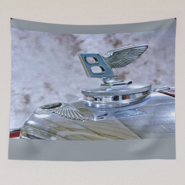 Item preview, Bentley Winged Emblem – Chrome Elegance in Motion designed and sold by Armadillo222.