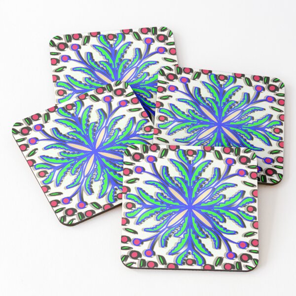 Item preview, "Swirling Floral Mandala with Dotted Orange Petals and Leaf Accents" designed and sold by nighttime1990.