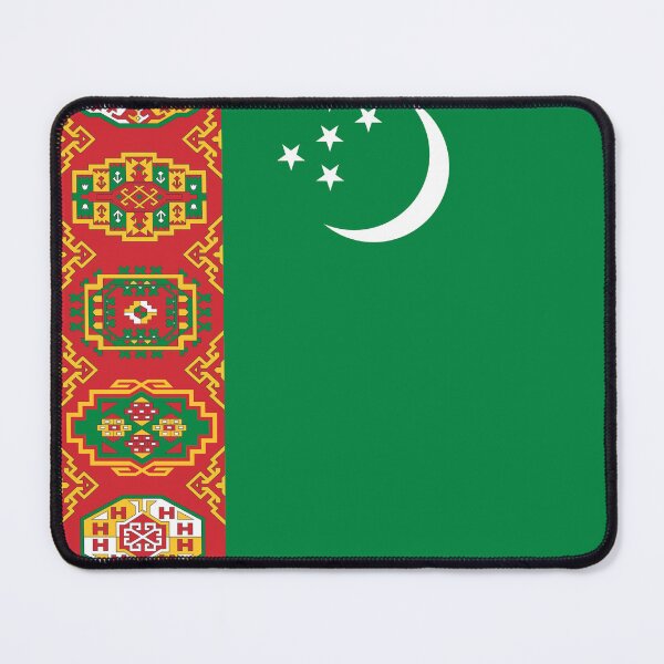 Item preview, Turkmenistan National Flag Detailed Design designed and sold by NTGUILTY.