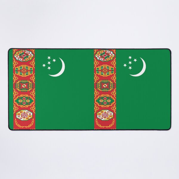 Item preview, Turkmenistan National Flag Detailed Design designed and sold by NTGUILTY.