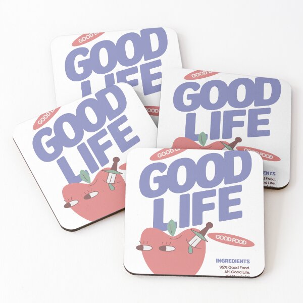 Item preview, Good Life Good Food Cute Apple Illustration designed and sold by sazuii.