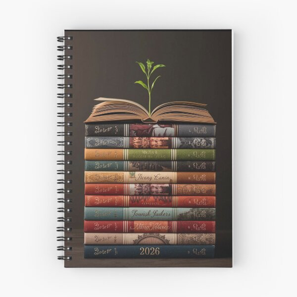 Item preview, 2026 Reading List Tracker - Bookish New Year Goal - Minimalist Library Art designed and sold by YvkafromPoland.