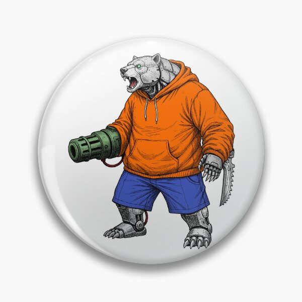 Item preview, The Cybernetic Fighting Bear designed and sold by krabbaraban.
