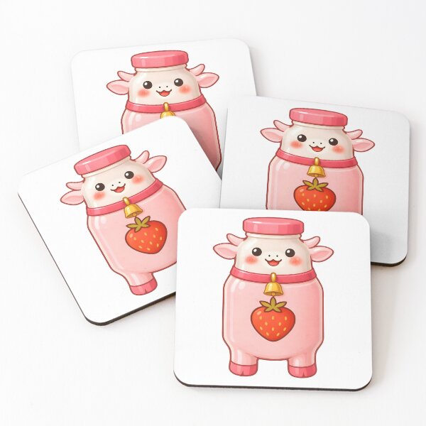 Item preview, Glass Cow Strawberry Milk Bottle designed and sold by PiggyWonka.