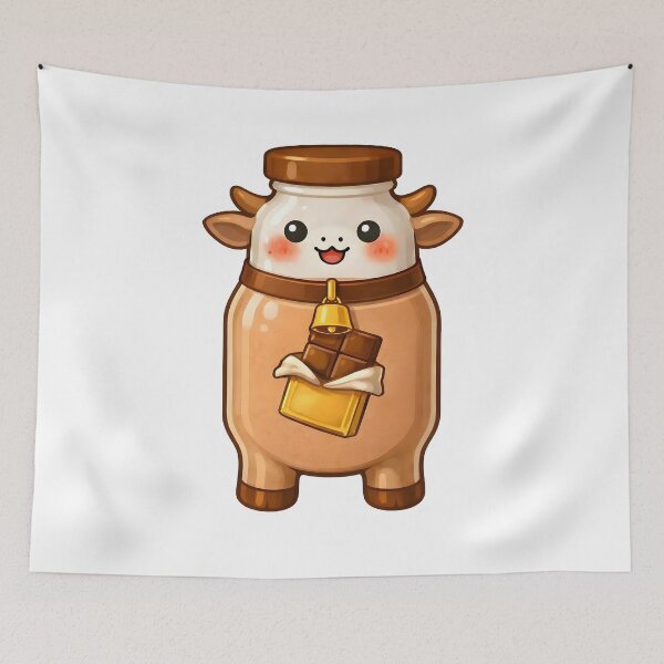 Item preview, Glass Cow Chocolate Milk Bottle designed and sold by PiggyWonka.