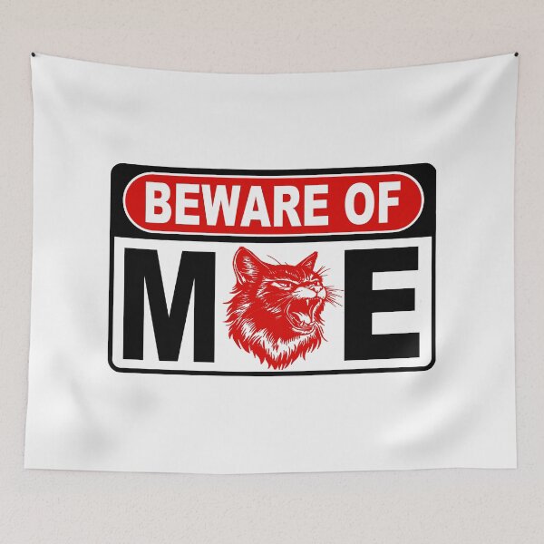 Item preview, Beware of Me; Cat; designed and sold by StickerApe.