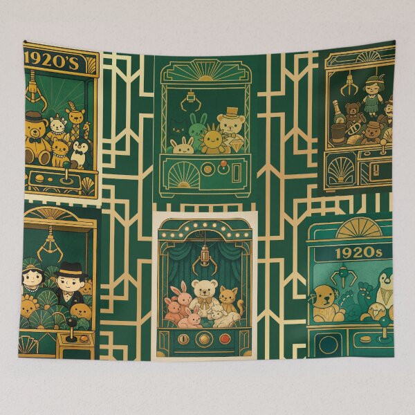Item preview, Roaring Plush – 1920s Art Deco Cute Claw Machine  designed and sold by VoniBlue.