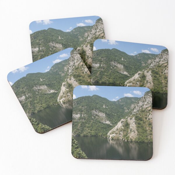 Item preview, Hot Summer Limestone Cliffs - a Mountain Lake Reflection designed and sold by Georgia Mizuleva.