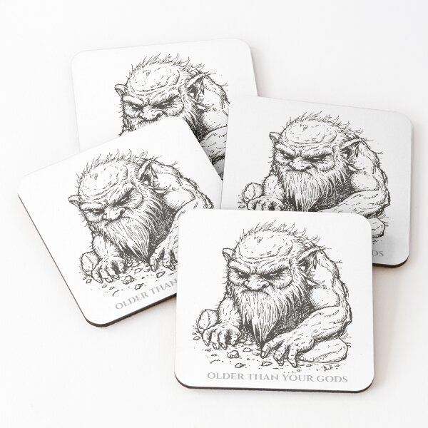 Item preview, Older Than Your Gods – Ancient Troll Mythology Dark Fantasy Art designed and sold by Mythic Tide.