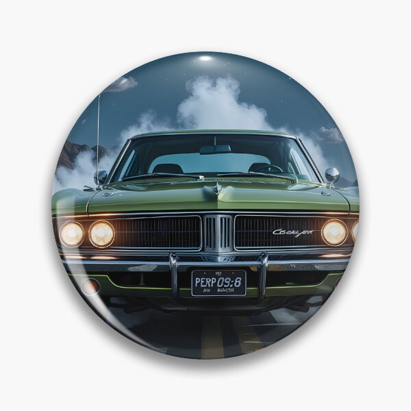 Item preview, 1970s American Muscle – Green Power Burning the Night Road designed and sold by Crazy Ronald.