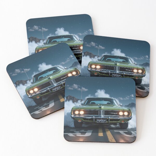 Item preview, 1970s American Muscle – Green Power Burning the Night Road designed and sold by Crazy Ronald.