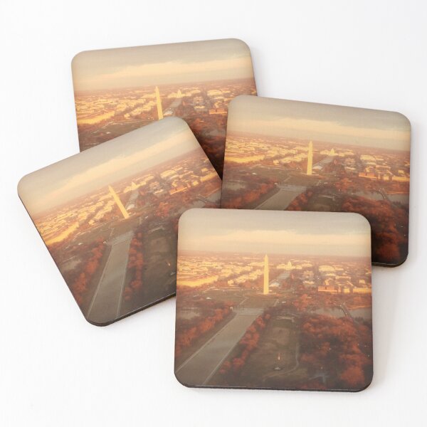 Item preview, Aerial Sunset Over Washington DC — Washington Monument & Capitol | National Mall Photography designed and sold by LScreations9093.