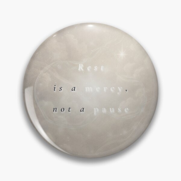 Item preview, Rest Is a Mercy, Not a Pause – Soft Faith & Healing Quote Art designed and sold by BlessedStudio31.