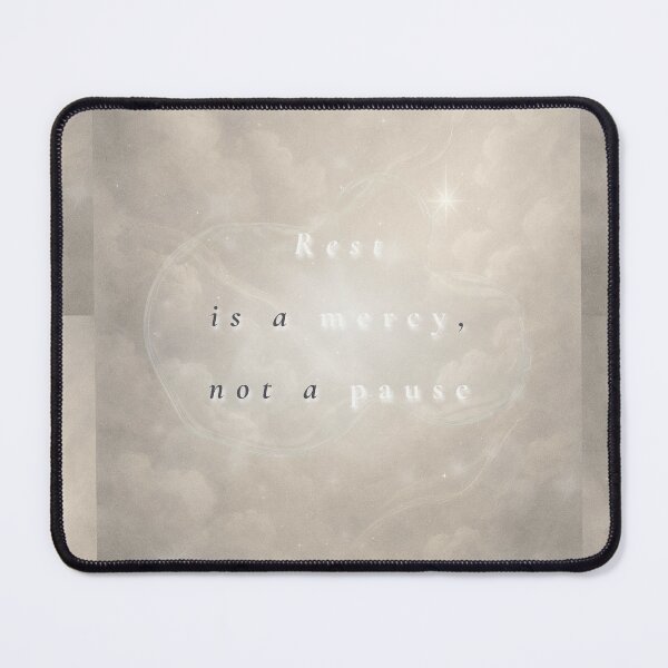 Item preview, Rest Is a Mercy, Not a Pause – Soft Faith & Healing Quote Art designed and sold by BlessedStudio31.