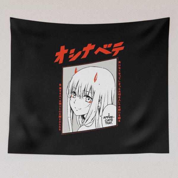 Item preview, Zero Two Manga Style Head Portrait designed and sold by cathnbeltrane.