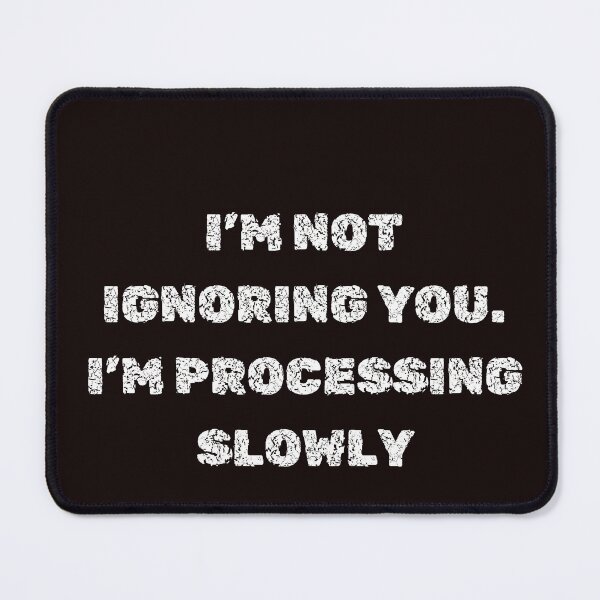 Item preview, Processing Slowly – Techy Deadpan Quote for Stickers, Shirts & Laptop Skins designed and sold by deadpanstudio.