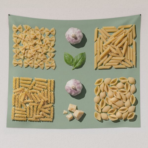 Item preview, Italian Pasta & Garlic Knolling Pattern designed and sold by SavinMercantile.
